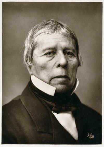 Jean Auguste Dominique Ingres (1780-1867), uit Galerie Contemporaine, ca. 1874-78 door French Photographer